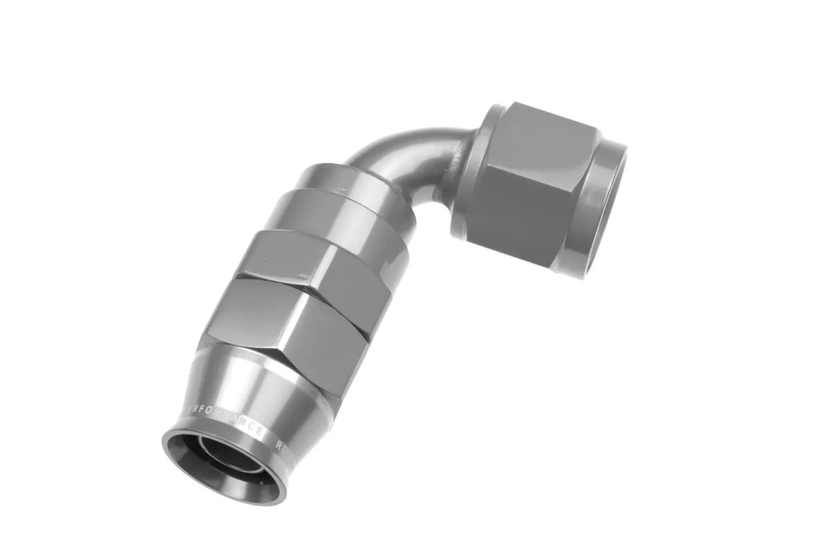 Redhorse Performance 06 an 90 Degree Ptfe Reusable Hose End Clear