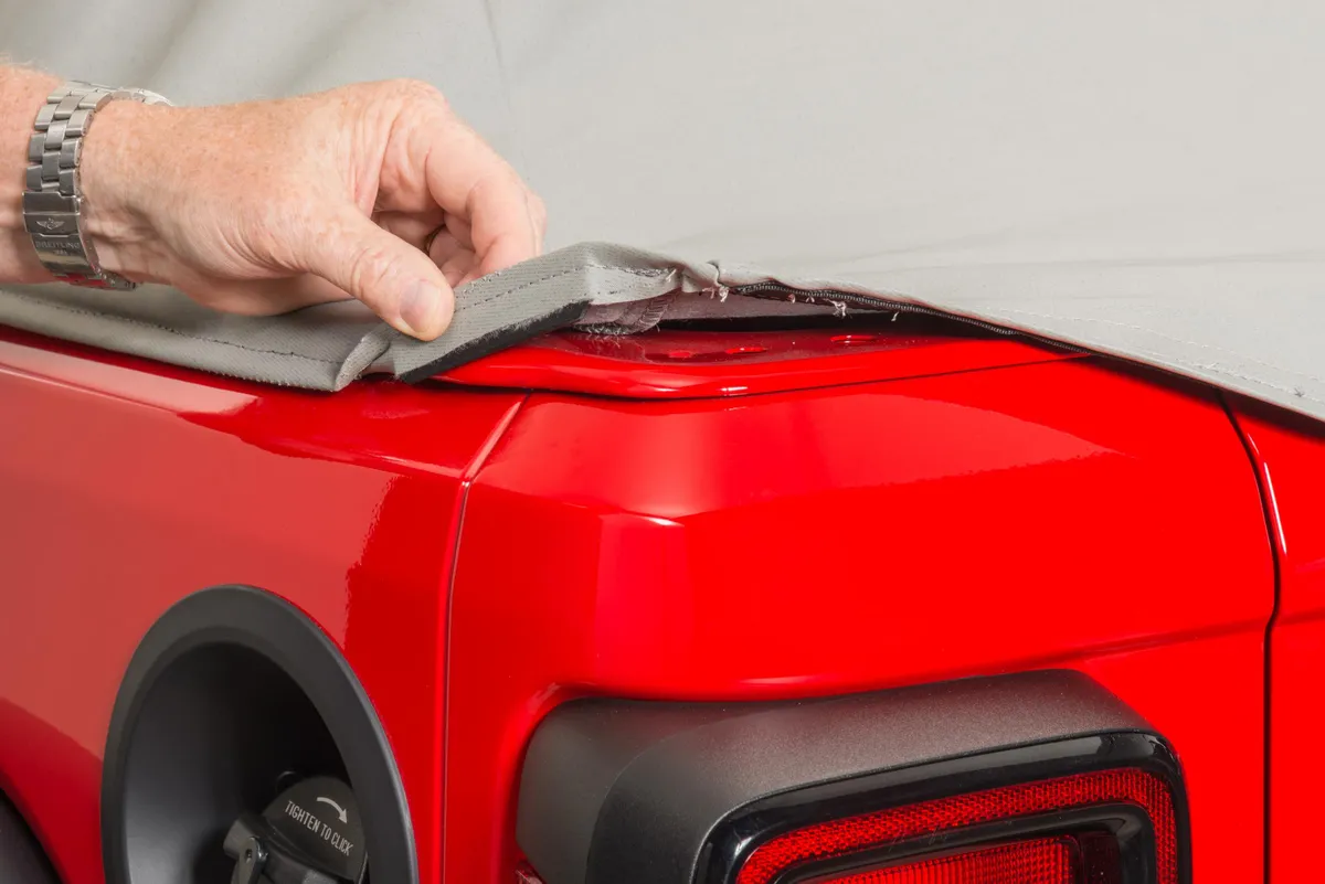 5 Layer Full Door Cab Cover 2018-2024 Jeep JLU Wrangler 4Dr Gray (All Top/Top hardware Removed) MasterTop product image