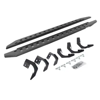 Go Rhino Go Rhino 69429980ST - RB10 Slim Line Running Boards With Mounting Brackets - Protective Bedliner Coating