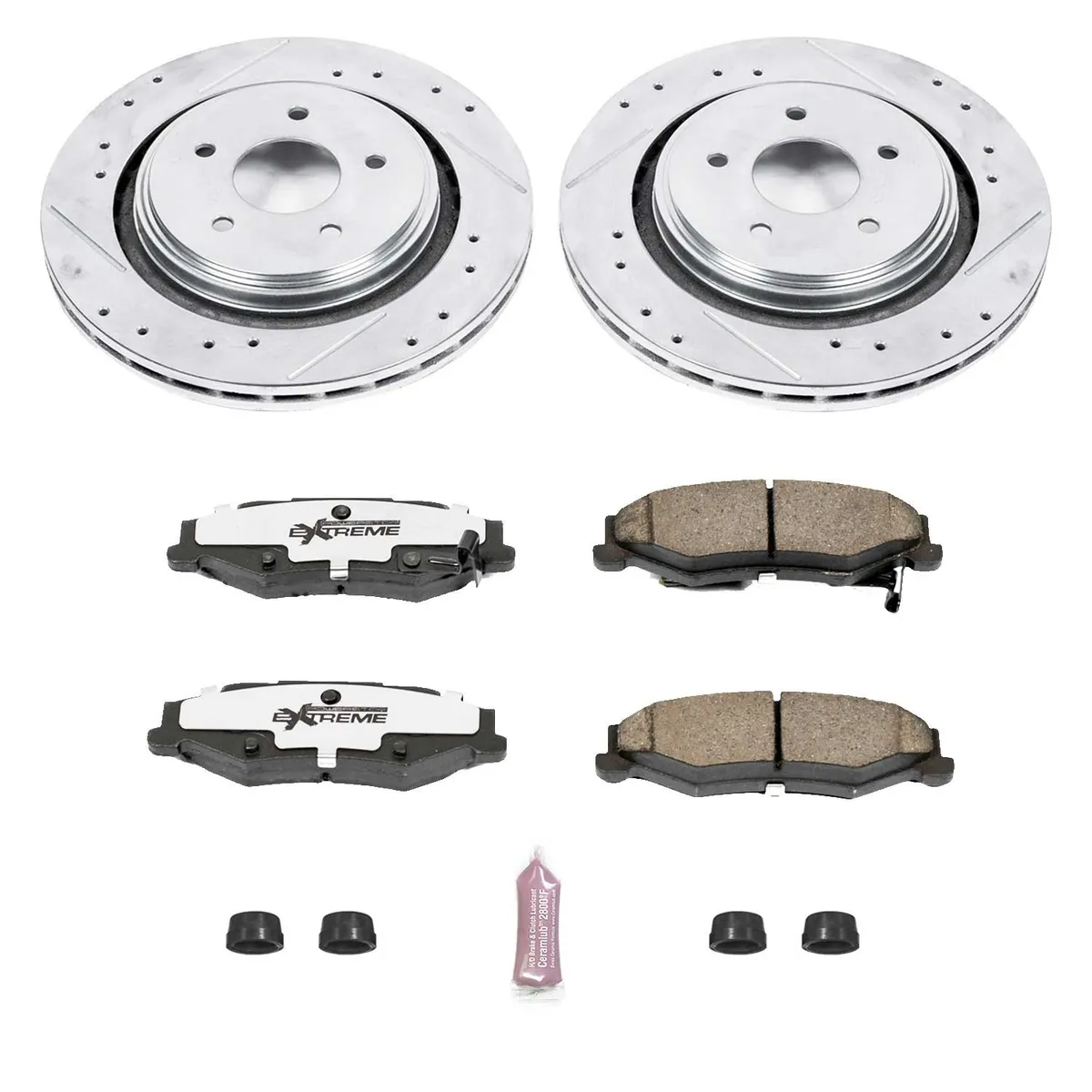 Z26 Street Warrior Upgrade Kit: Drilled/Slotted Rotors; Carbon-Fiber Ceramic Pads W/Hardware product image