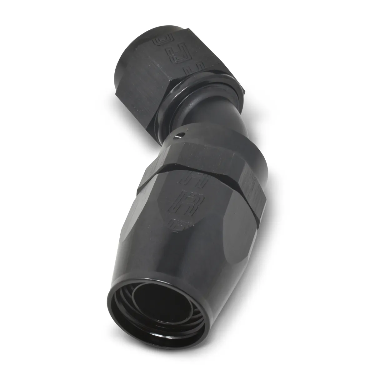 #16 An Full Flow Hose End. 45 Degree. Proclassic Ii (Black) Finish. product image