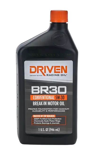 Driven Racing Oil BR30 5w30 Petroleum Oil 1 Qt Break-In Oil