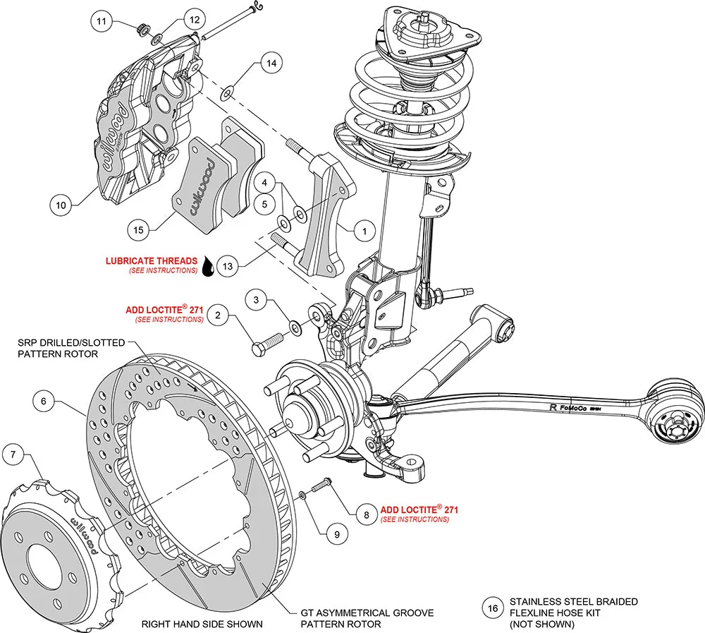 1960 - 2021 Ford, Mercury AERO6 Big Brake Front Brake Kit - 140-13886 product image