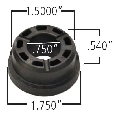 Delrin Control Arm Bushing 1.750 Inch Large OD 1.500 Inch Small Od.750 Inch Id .990 Inch OAL Ridetech product image