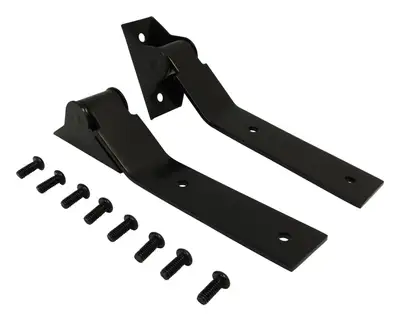 Crown Automotive Jeep Replacement RT Off-Road - Stainless Black Tailgate Hinge Set