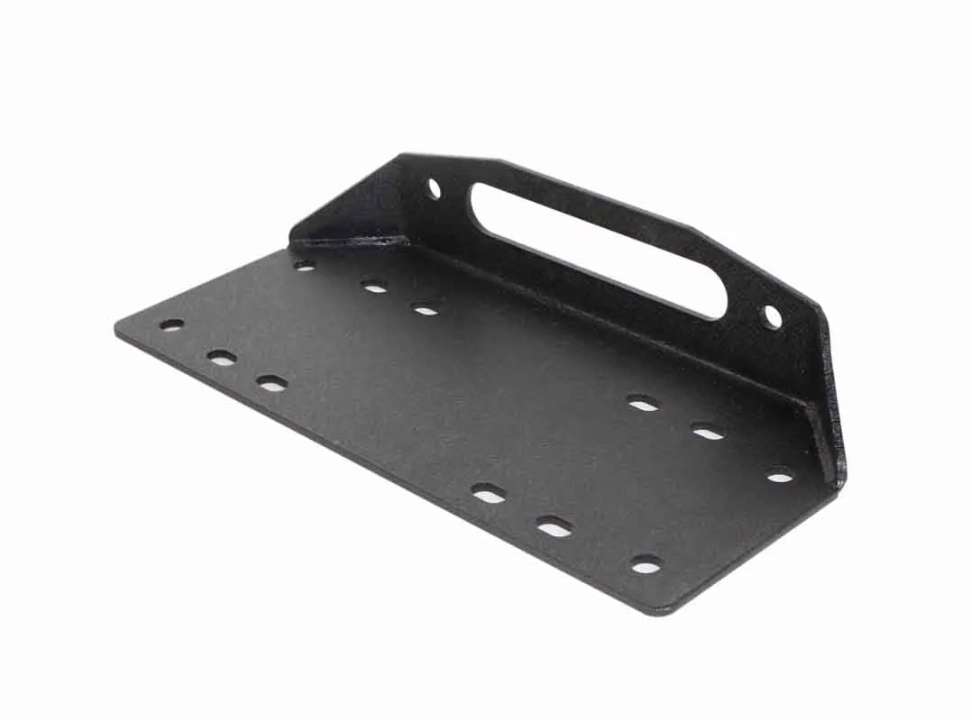 Jeep JK Front Bumper 07-18 Wrangler JK Rubicon and Unlimited Steel Black Textured Powdercoat Manowar Series Fishbone Offroad product image