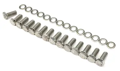 Trans-Dapt Performance Diff Cover Bolt Set For gm 14 Bolt (Metric) Chrome Cover