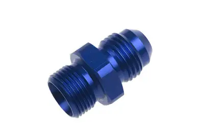 Redhorse Performance 06 to 9/16 x 24 Holley Single Feed Carb Fitting Blue