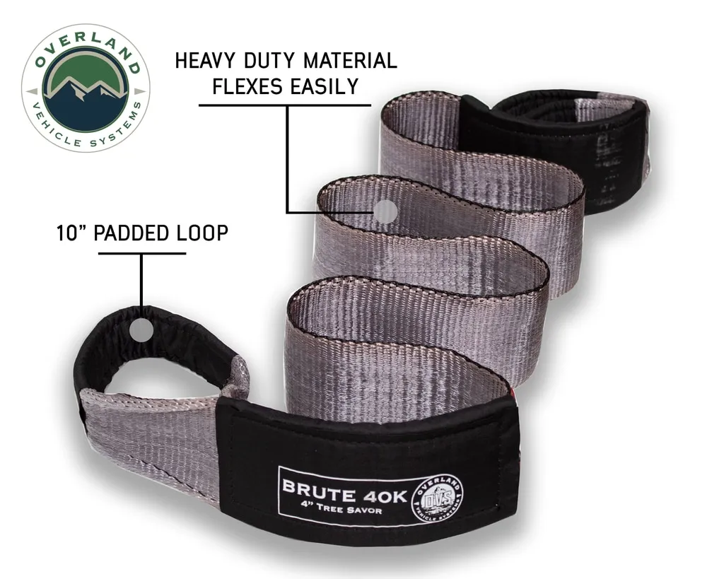 Tree Saver Tow Strap 40,000 lb. Gray With Storage Bag Overland Vehicle Systems product image