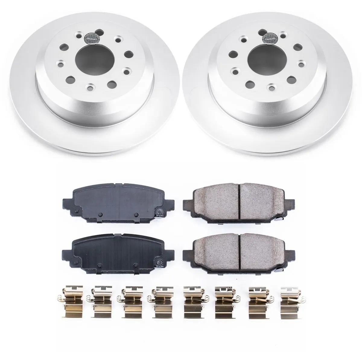 Z17 Geomet Coated Rotor Kit: Genuine Geomet Fully Coated Rotors; Ceramic Pads W/Hardware product image