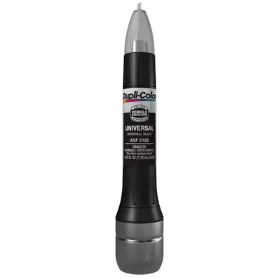 Dupli-Color Exactmatch Touchup Paint; Universal Black;0.5 Oz. Pentip/Brush Applicator