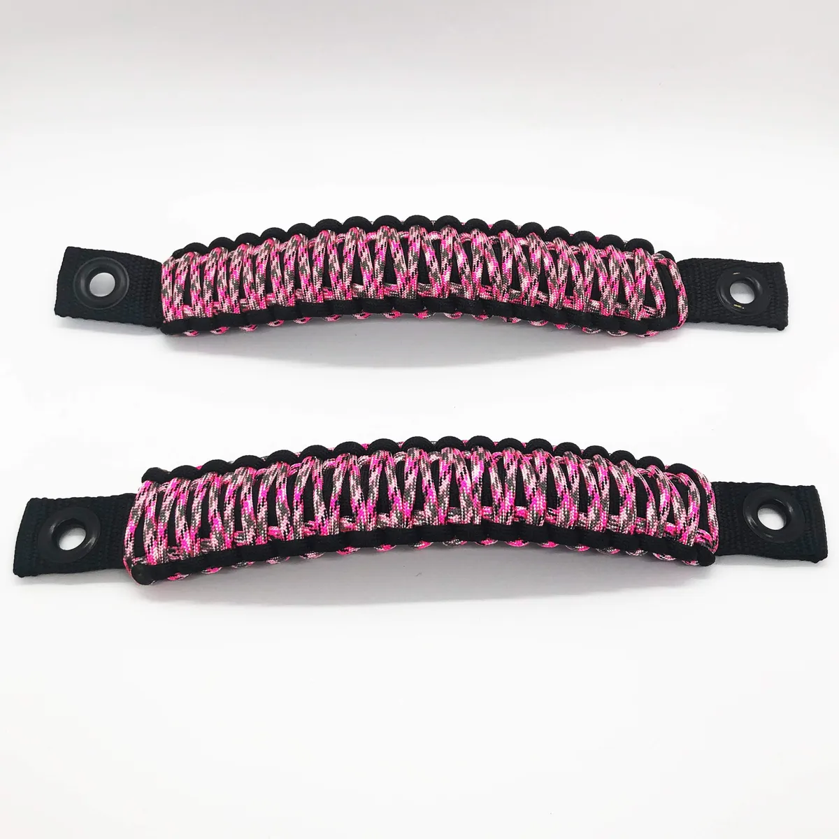 TJ Door Handles, Paracord Jeep® Grab Handles for Jeep Wrangler TJ & LJ 97-06 - Interior Door Pull Handles 550 Paracord Grab Handles w/ Grommets (PAIR) | Bartact® product image