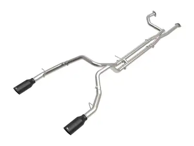 aFe Power Vulcan Series 3 IN 304 Stainless Steel Cat-Back Exhaust System w Black Tip RAM 1500 TRX 2021 V8-6.2L sc