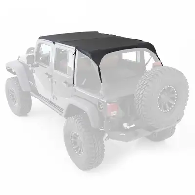 Smittybilt 0718 Wrangler 4DR Extended Brief Top/Black Diamond