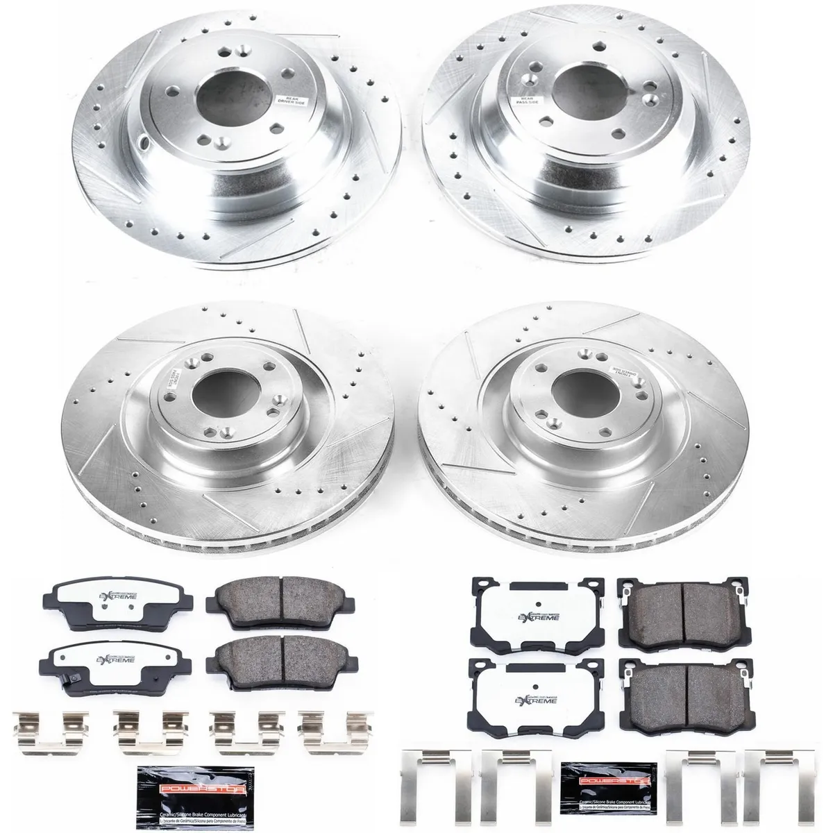 Z26 Street Warrior Upgrade Kit: Drilled/Slotted Rotors; Carbon-Fiber Ceramic Pads W/Hardware product image