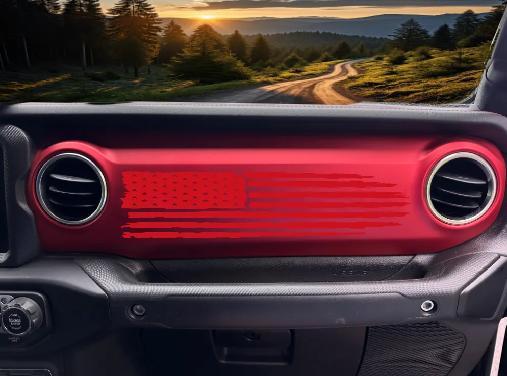 American Flag Dashboard Decal product image