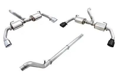 AWE Tuning AWE Tread Edition Axle-Back Exhaust w/ Non-Resonated Mid Pipe Package - JL 2.0L
