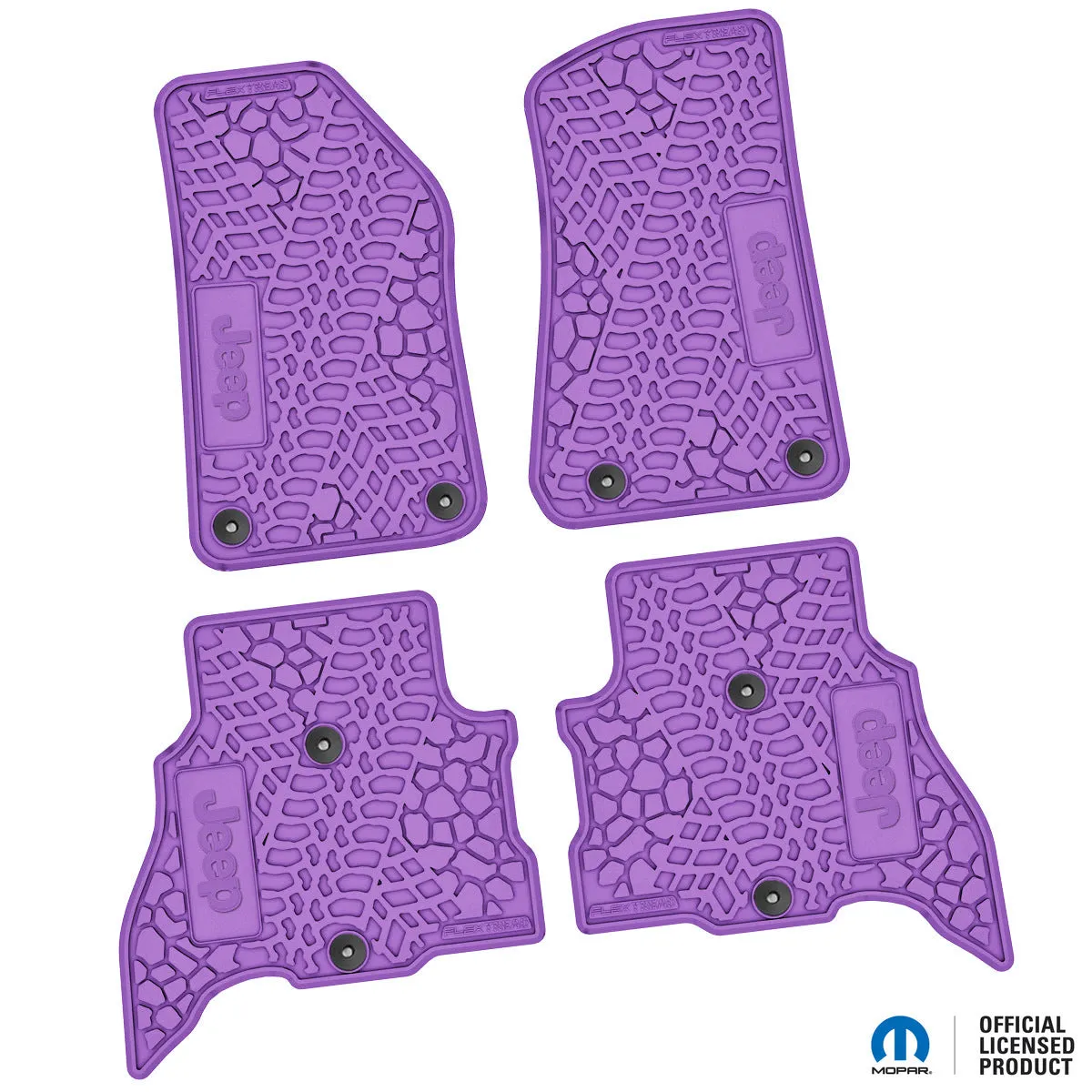 21-24 Jeep 4xe Front and RearTire Tread/Scorched Earth Scene w/ JEEP Insert - Black w/ Tan Insert product image