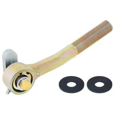 Rock Jock Johnny Joint Rod End 2 Inch Narrow Forged Long Shank Bent for TJ/LJ/XJ/MJ/ZJ Front Trac Bar 1 Inch-14 RH Threads 1.600 Inch x .510 Inch Ball RockJock 4X4