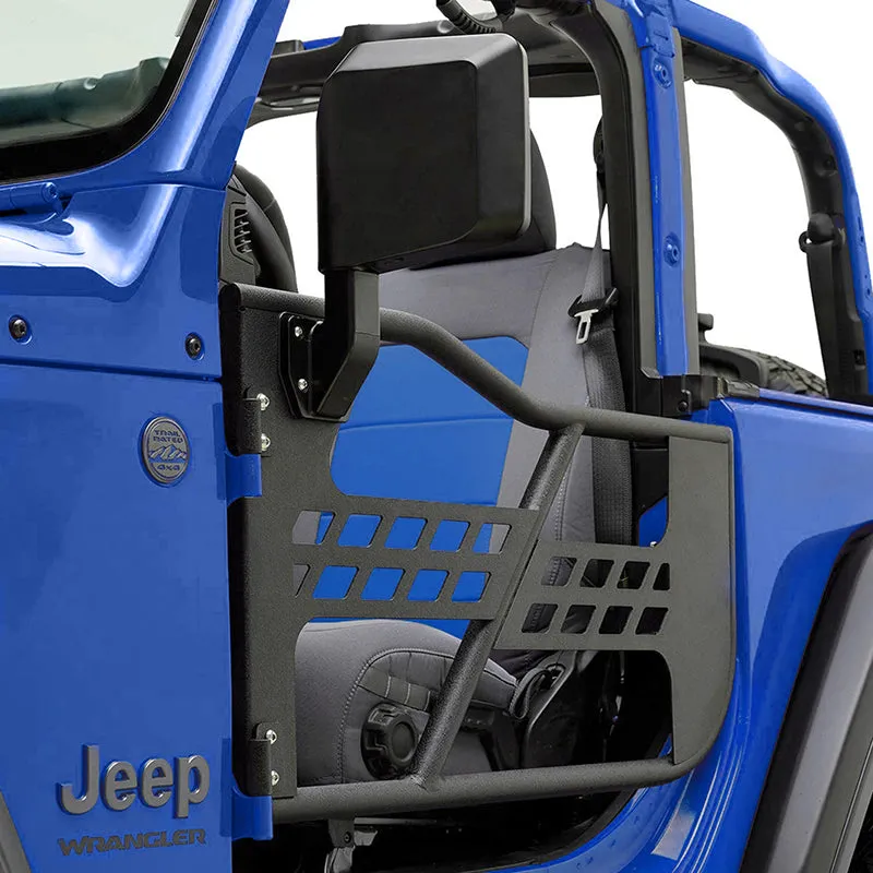 Jeep Half Tube Doors with Side View Mirror for 2018-2025 Wrangler JL Gladiator JT product image