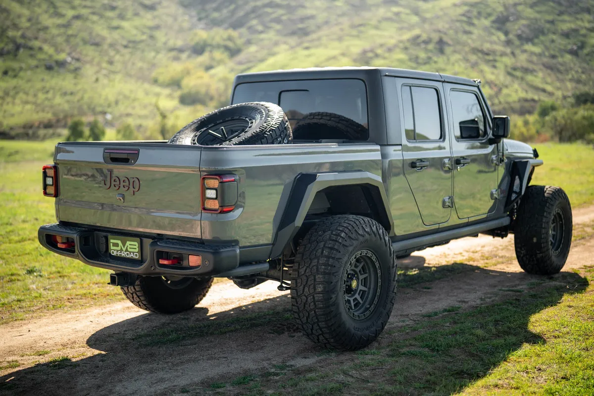 DV8 2020-2025 Jeep Gladiator JT DV8 Offroad Adjustable In-Bed Tire Carrier product image
