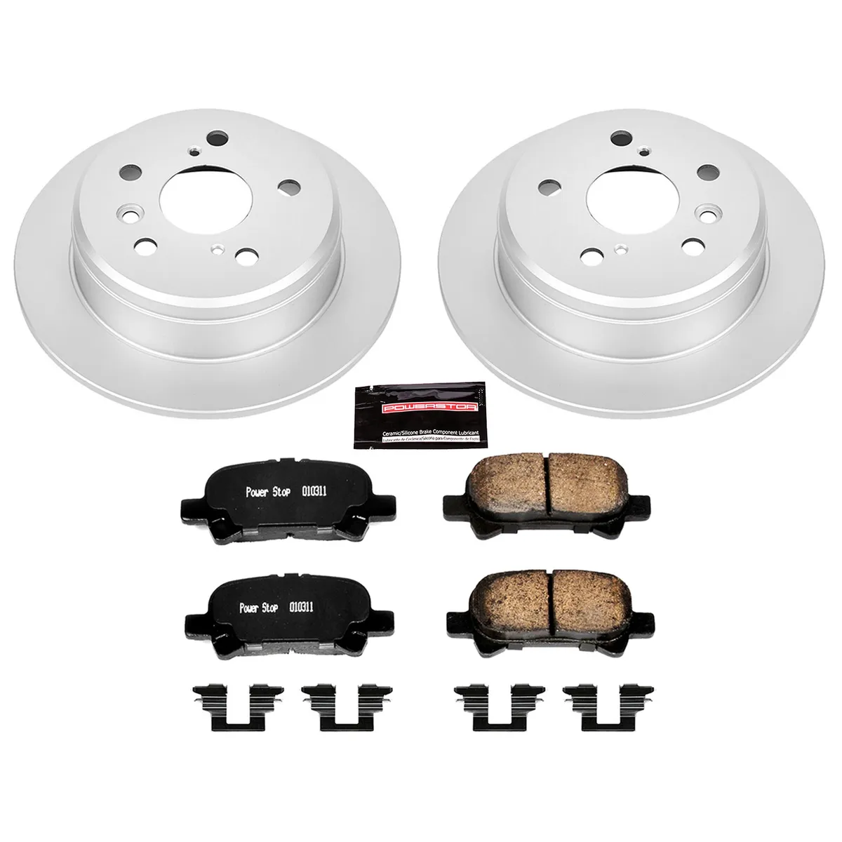 Z17 Geomet Coated Rotor Kit: Genuine Geomet Fully Coated Rotors; Ceramic Pads W/Hardware product image