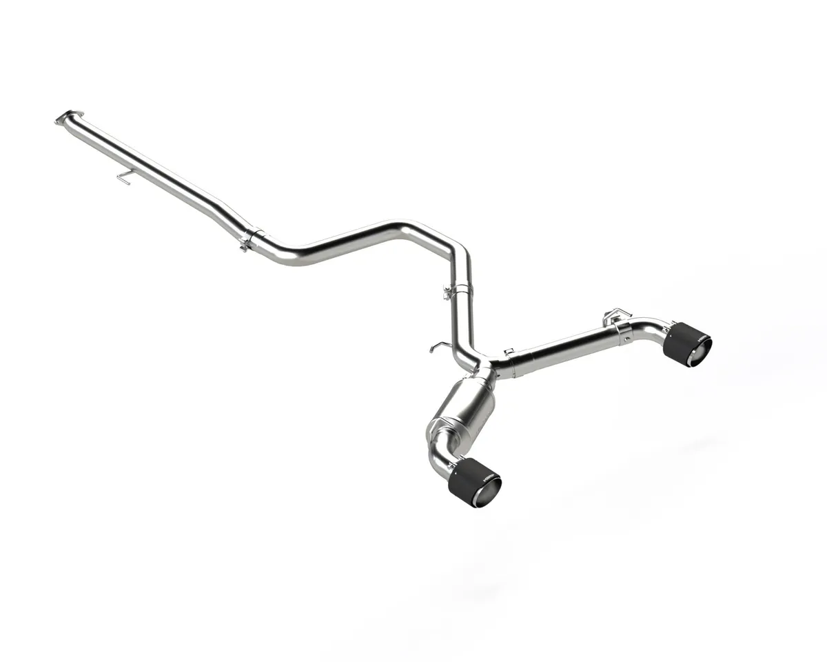 2019-2022 Hyundai Veloster N 2.0L T304 Stainless Steel 3 Inch Cat-Back Dual Split Rear with Carbon Fiber Tips Active Exhaust MBRP product image