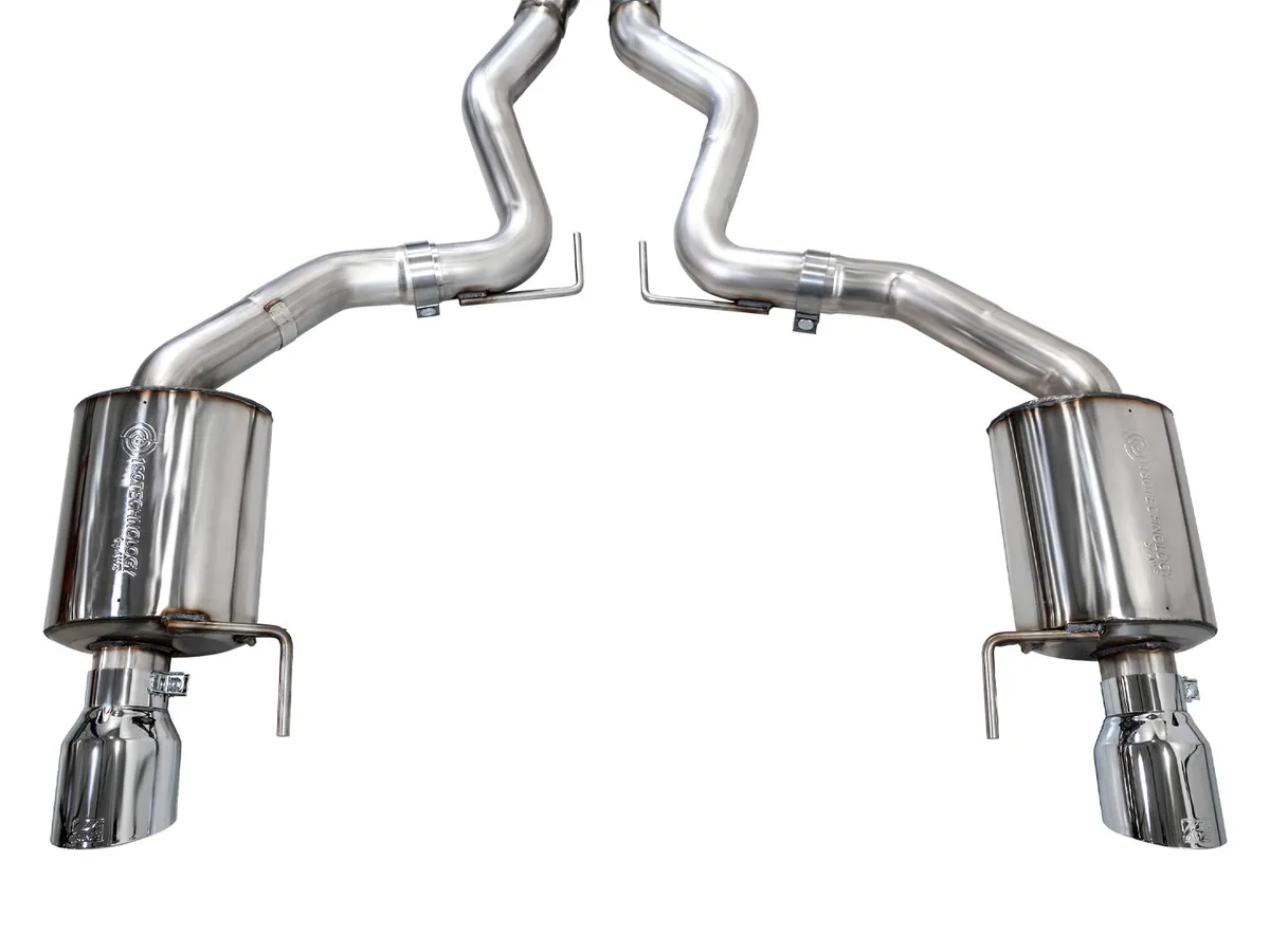 AWE Touring Edition Exhaust for S650 Ford Mustang GT Fastback - Dual Diamond Black Tips product image