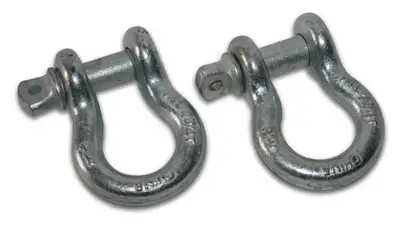Bulldog Winch 3/4 Inch Bow Shackle 9.5k LB WLL Silver Bulldog Winch
