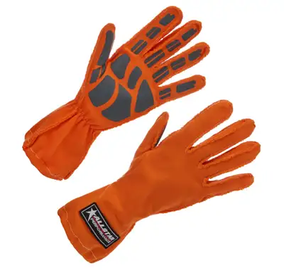 Allstar Performance Driving Gloves Non-SFI Outseam S/L MD Orange