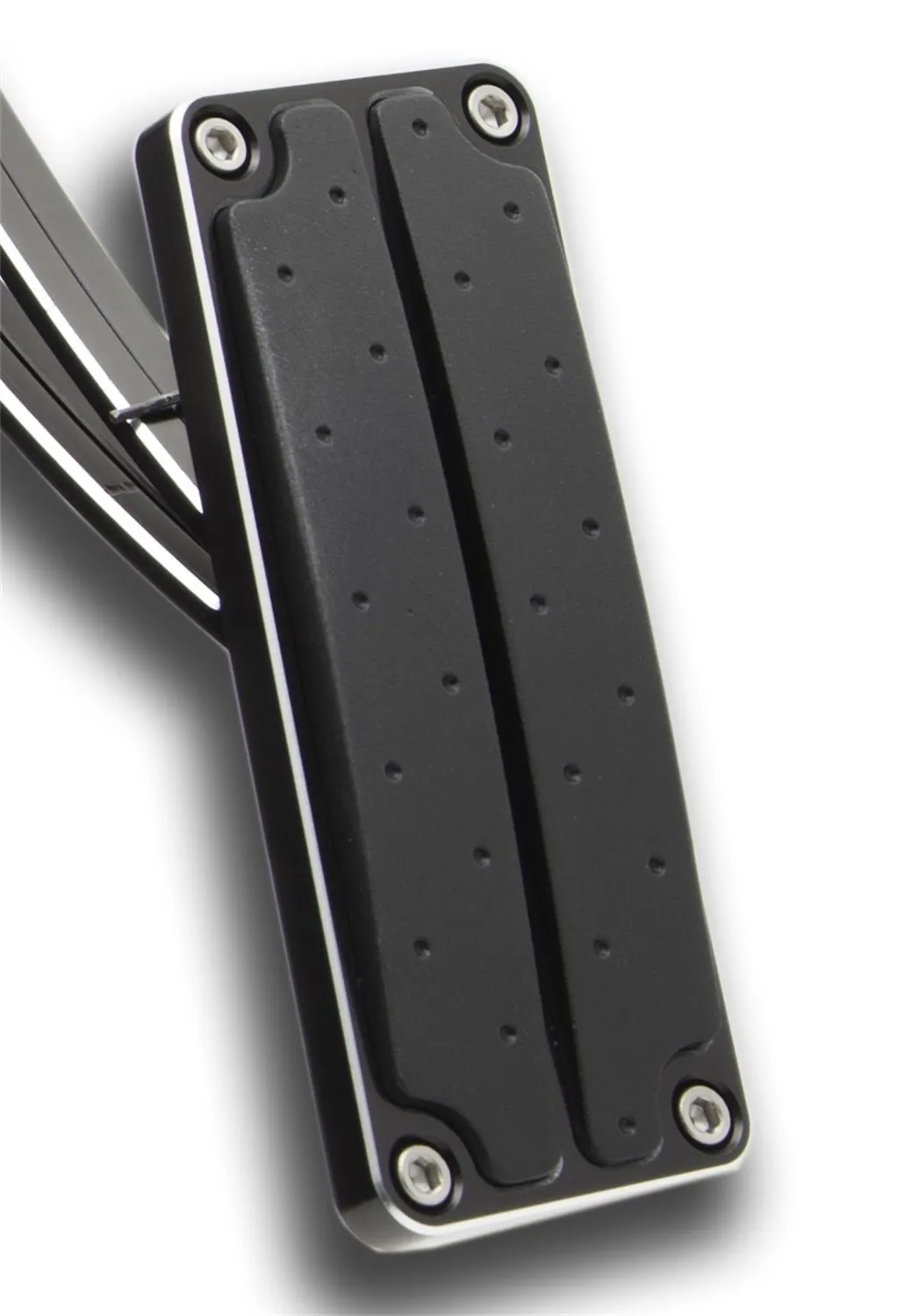 Accelerator Pedal Pad; Accelerator; Drive By Wire; Pedal Pad w/Rubber Inserts; Black; product image