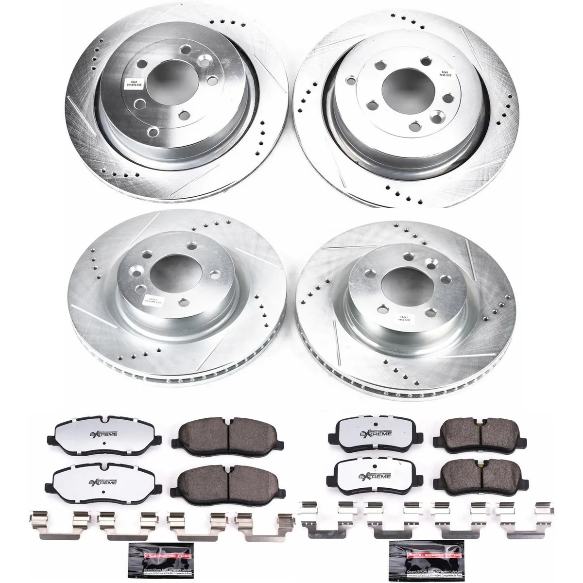 Z36 Truck/Tow Upgrade Kit: Drilled/Slotted Rotors; Carbon-Fiber Ceramic Pads W/Hardware; Pad Sensors product image