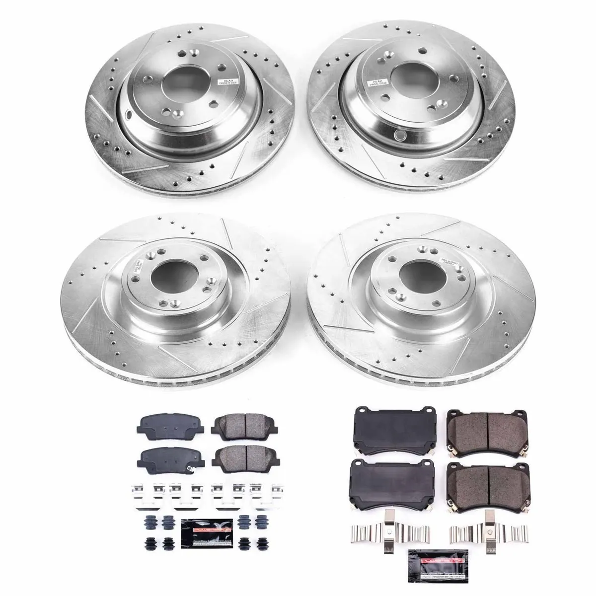 Z23 Evolution Sport Upgrade Kit: Drilled/Slotted Rotors; Carbon-Fiber Ceramic Pads W/Hardware product image