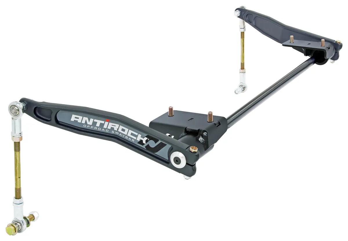 Antirock Sway Bar Kit JL/JT Front Forged Arms Steel Brackets .850 Inch Bar RockJock 4X4 product image