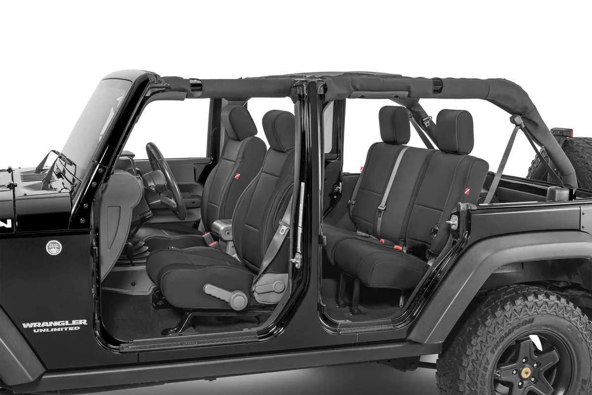 Wrangler JK Unlimited Seat Cover for 11-12 Jeep JK Unlimited Black Neoprene Pair Diver Down product image