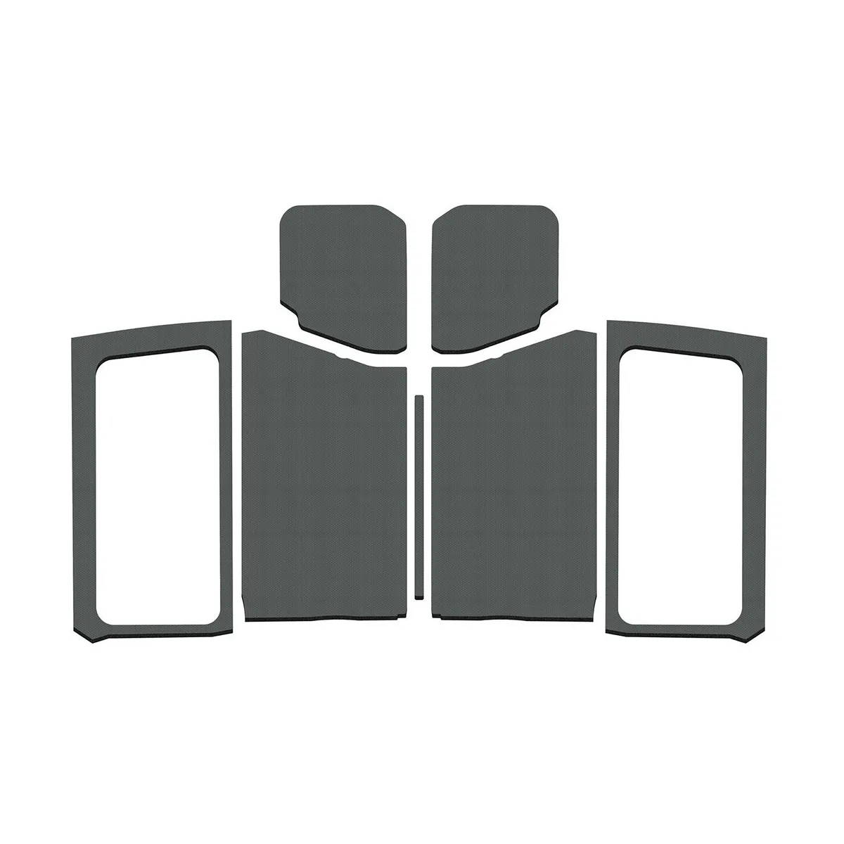 19c Wrangler JL (2 Door) Sound Deadening Headliner Complete Kit Gray Leather product image