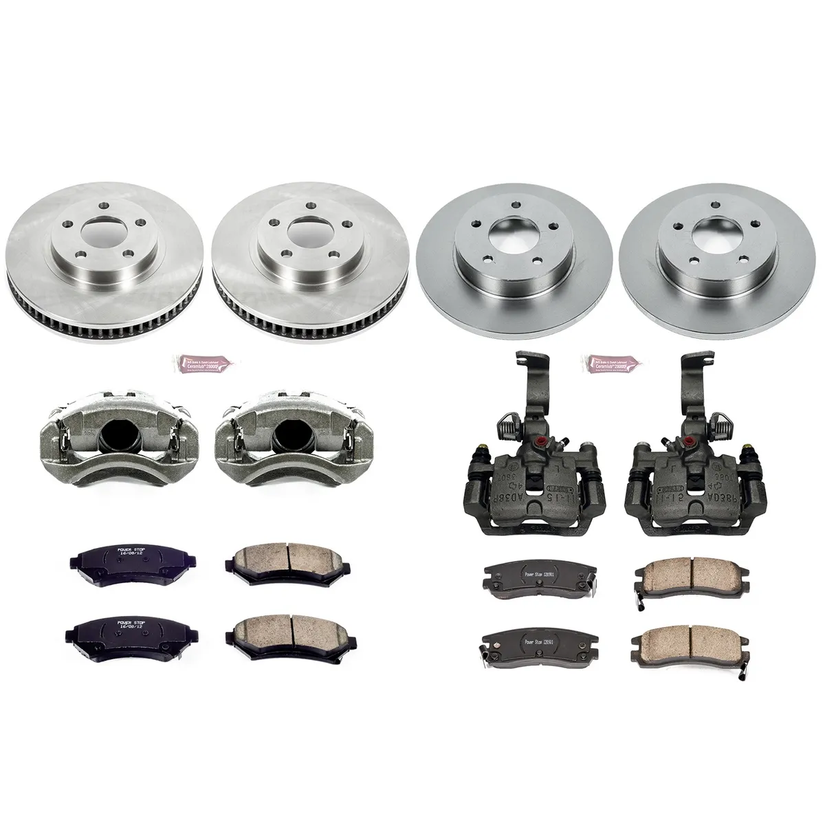 Z17 Direct Replacement Kit: Rotors; Ceramic Pads; Calipers product image