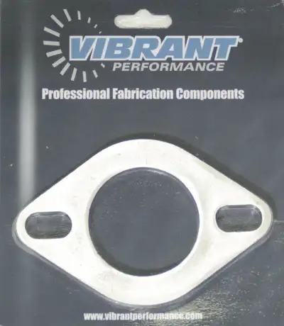 Vibrant Performance Exhaust Flange; 4 in. BHCC; 2.25 in. ID; 5.25 in. Flange W; 3.5 in. Flange H; 0.375 in. Thickness; 304 Stainless Steel; 2 Bolt; Single Flange; Retail Packed; 1pc.;