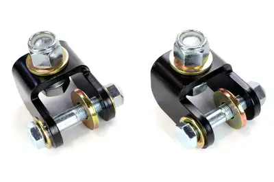 Rock Jock Shock Mount Relocation Kit 07-18 Wrangler JK Front Upper Includes Hardware Pair RockJock 4x4