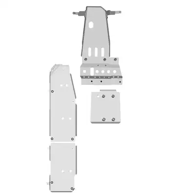Asfir 4x4 Jeep Wrangler JL 392 Skid Plate Kit (3 Pcs)
