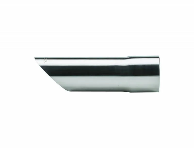Exhaust Tail Pipe Tip Set 2.5 in Angle Cut x 9 in L Clamp On Hardware Not Incl Polished 304 Stainless Steel Pair Pypes Exhaust product image