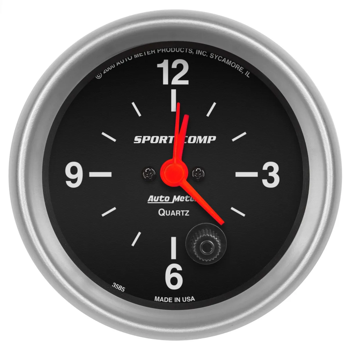Gauge, Clock, 2 5/8", 12Hr, Analog, Sport-Comp product image