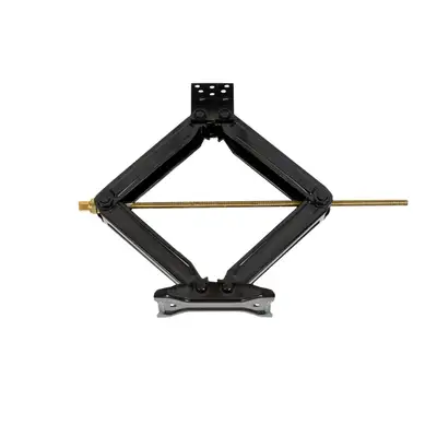 Husky Towing Husky Towing 88121 Stabilize RV Frame Man Sqr Brackets 5K Wt Cap Scissor Type Black Set Of 2