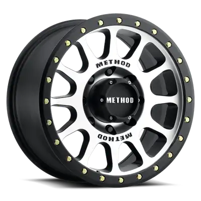 Method Race Wheels Aluminum Wheels 17x8.5 NV MR305 Bolt Pattern 6 On 135 Offset 0 Lip Size 1.3 Black BM Machined Face-Black Street Loc Method