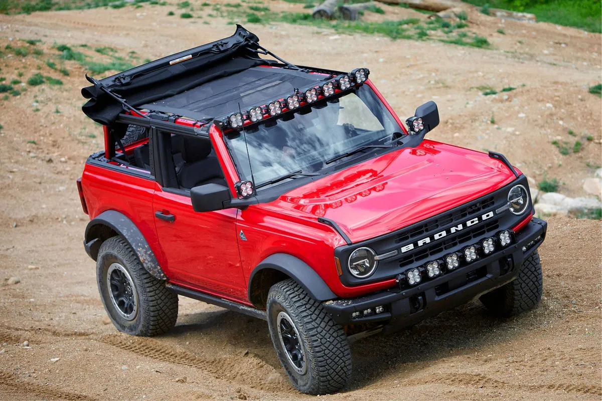 Bronco Roof Light Bar Kit 21-Up Ford Bronco 8 XL Linkable w/Upfitter Baja Designs product image