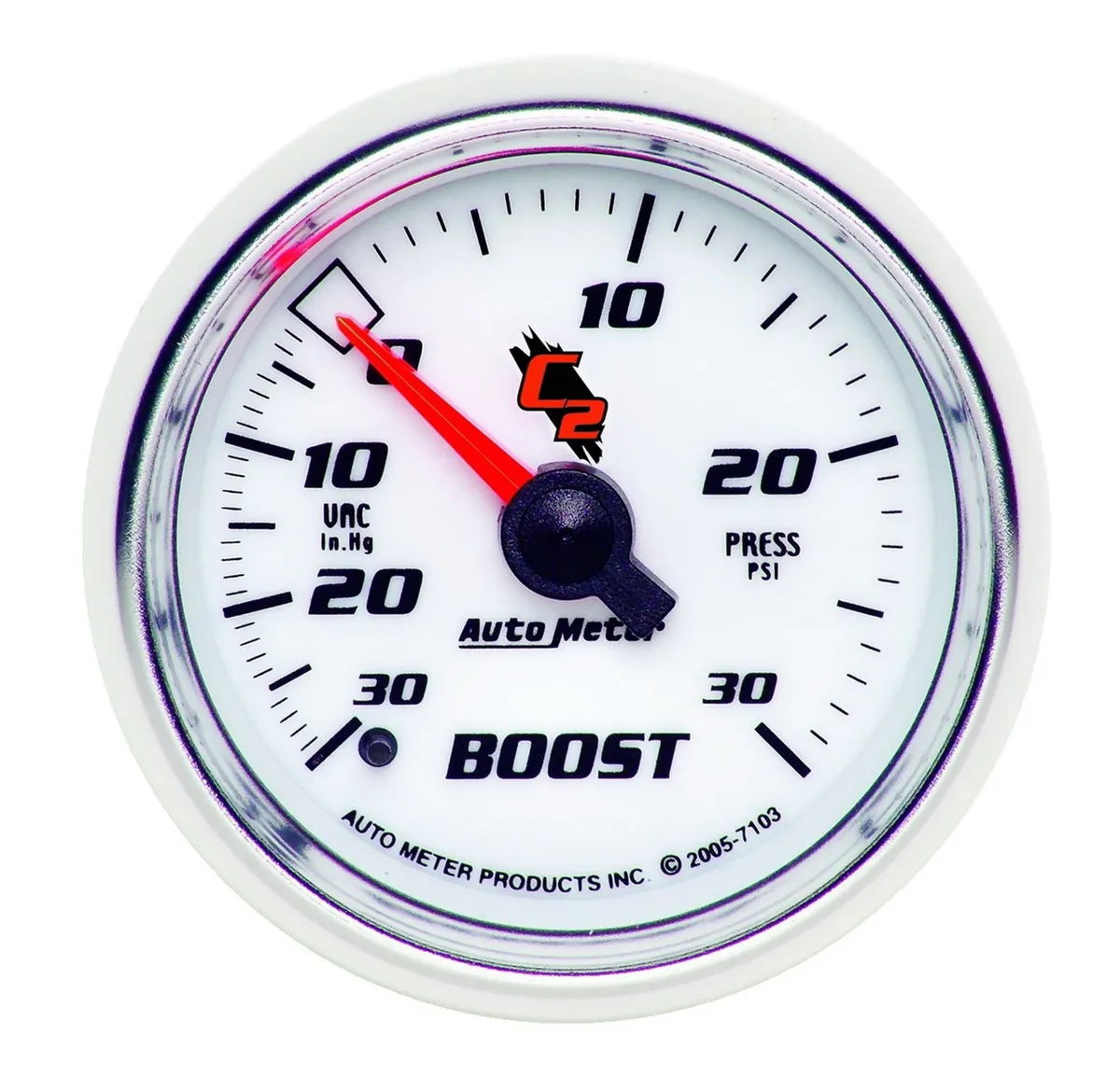 Gauge, Vac/Boost, 2 1/16", 30inHg-30psi, Mechanical, C2 product image