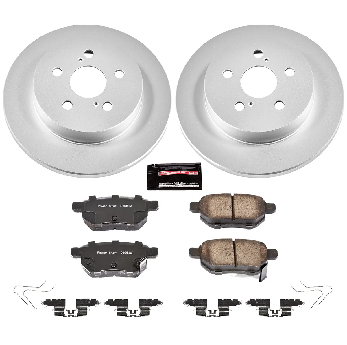 Z17 Geomet Coated Rotor Kit: Genuine Geomet Fully Coated Rotors; Ceramic Pads W/Hardware product image