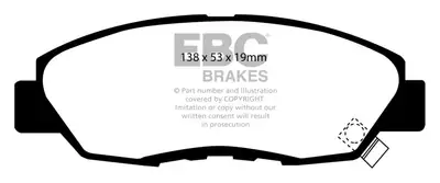 EBC Brakes Redstuff Pad and USR Disc Rotor Kit; Front; 260mm Rotor Diameter;