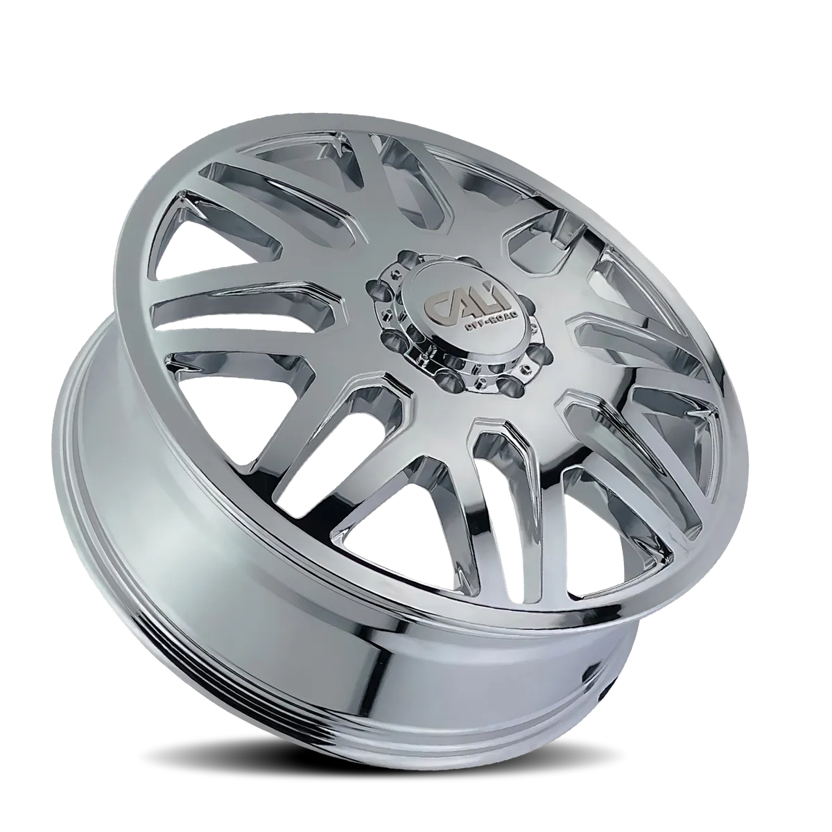 Dually Wheels Invader Dually 9115D CH 22x8.25 Chrome 8 On 210 Bolt Pattern 115 Offset Cali Offroad Wheels product image