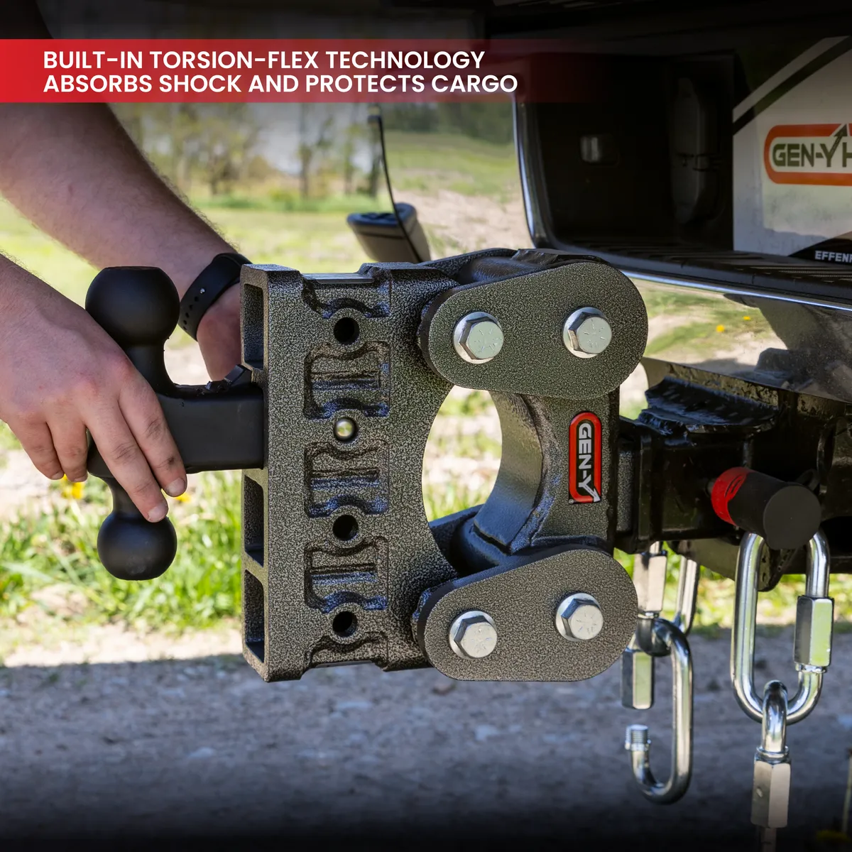 The BOSS TORSION-FLEX 25in Shank 75in Drop 17K TW 16K Hitch and GH-051 Versa-Ball and GH-032 Pintle Lock product image